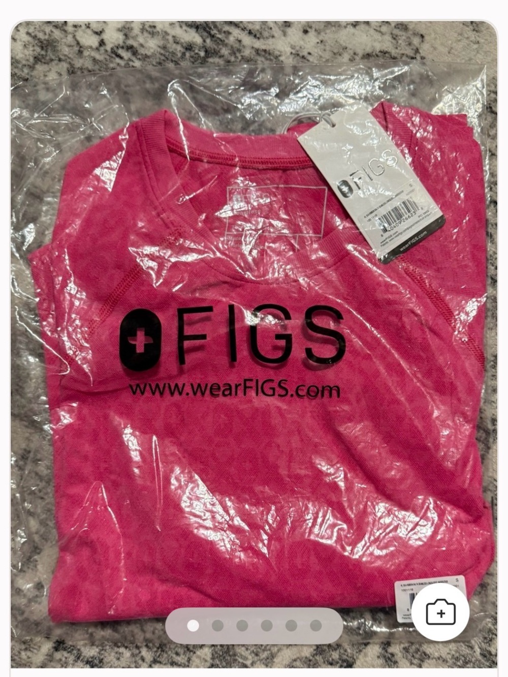 FIGS Salta Seamless Long Sleeve Underscrub Top | F*ing Pink | Size Small | NWT - Picture 5 of 5